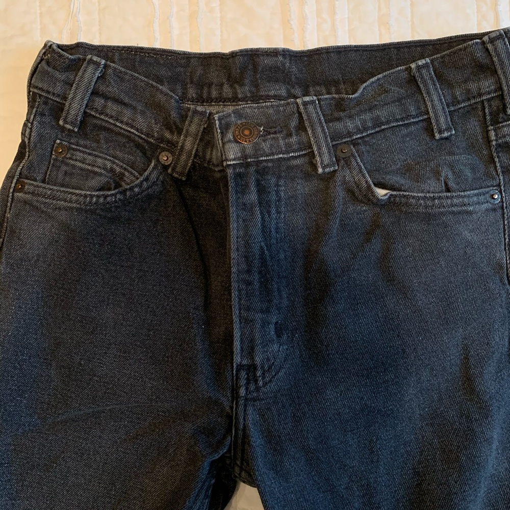 black washed levis 505 c jeans